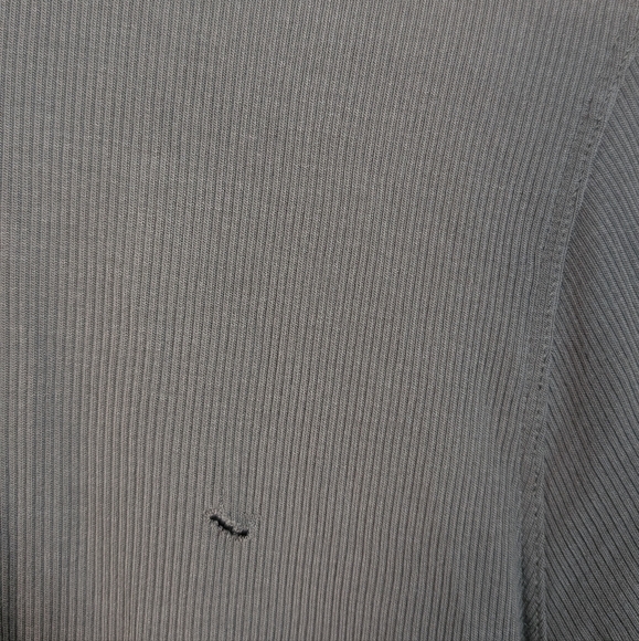 Lululemon Gray Rover Hold On Tight Ribbed Long Sleeve Tee Shirt Size 12 - Picture 9 of 13